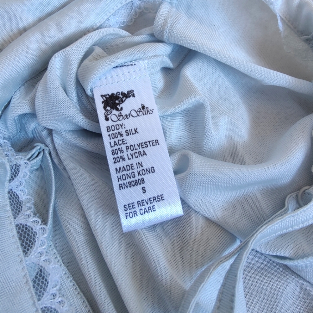 NWT Knit Silk Lingerie Romper | Knit Bodysuit/Playsuit- Gray - Picture 6 of 6